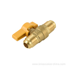 NSF Free Lead Brass Gas Ball Valve for USA Market Mxm